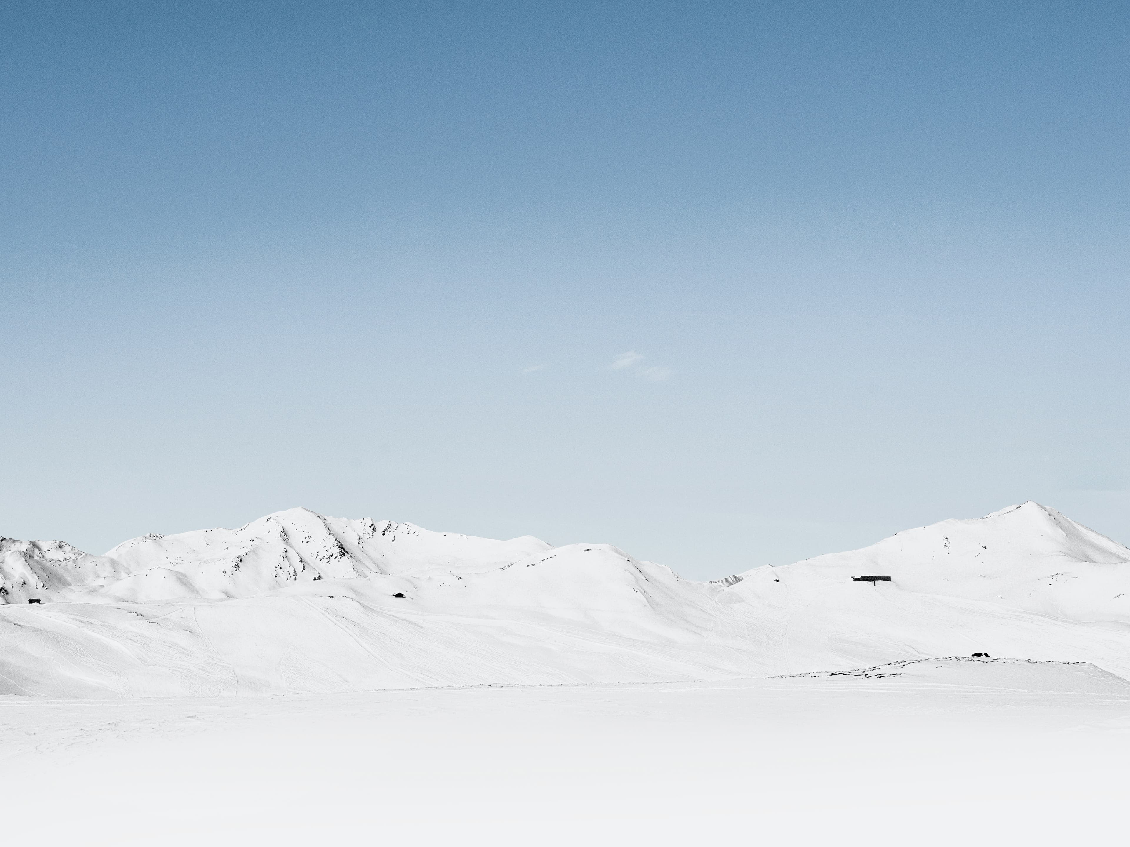 Mountains with snow